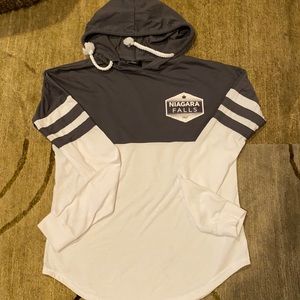 ~River Wear~ “Niagara Falls” Hooded Long Sleeve Top